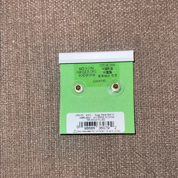 Kate Spade Blue Studs - Picture 3 of 3